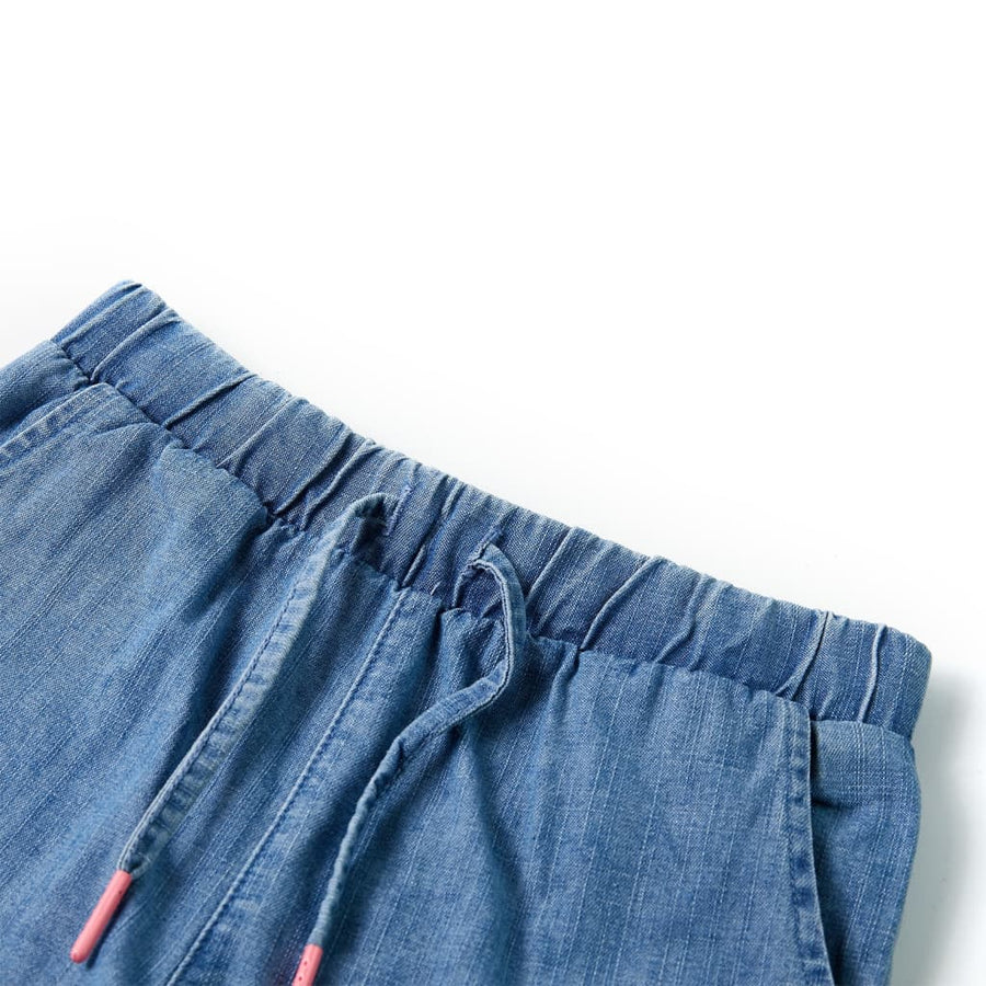 Kindershorts 116 denimblauw Blauw 116