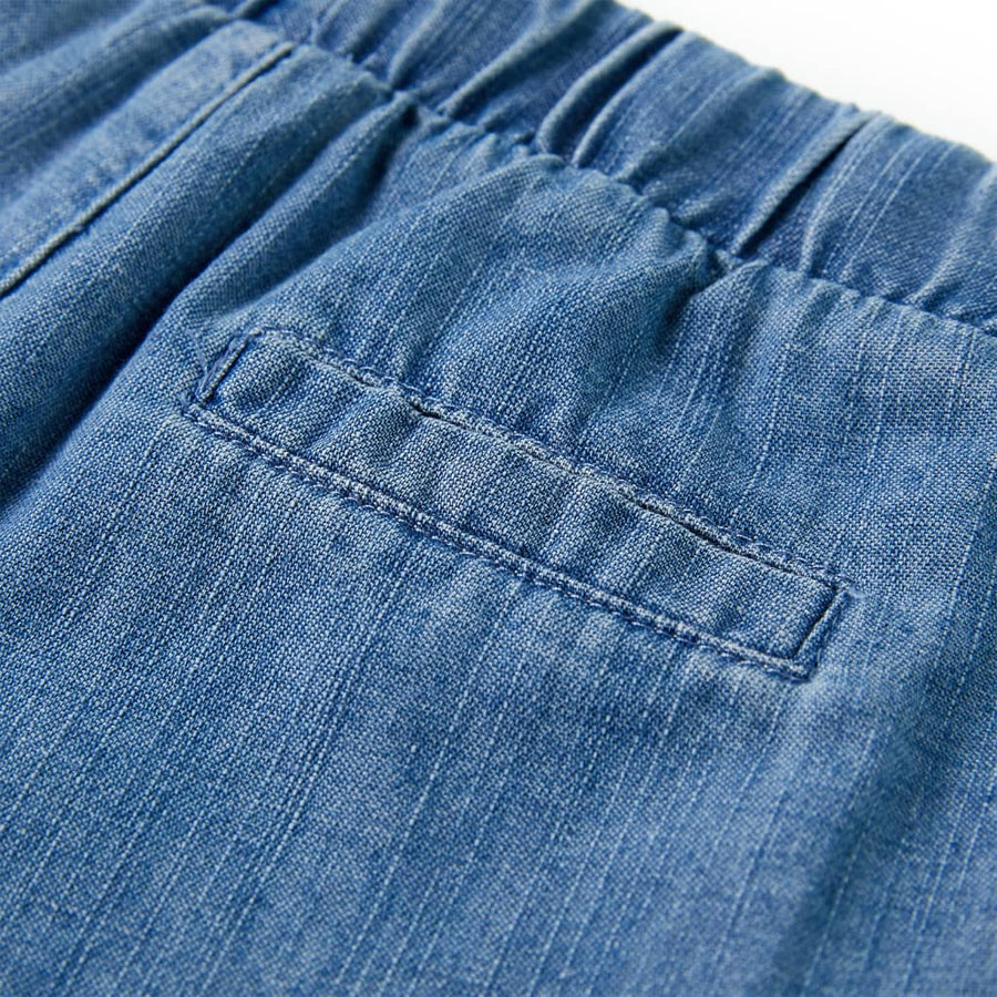 Kindershorts 128 denimblauw Blauw 128