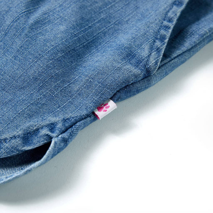Kindershorts 128 denimblauw Blauw 128