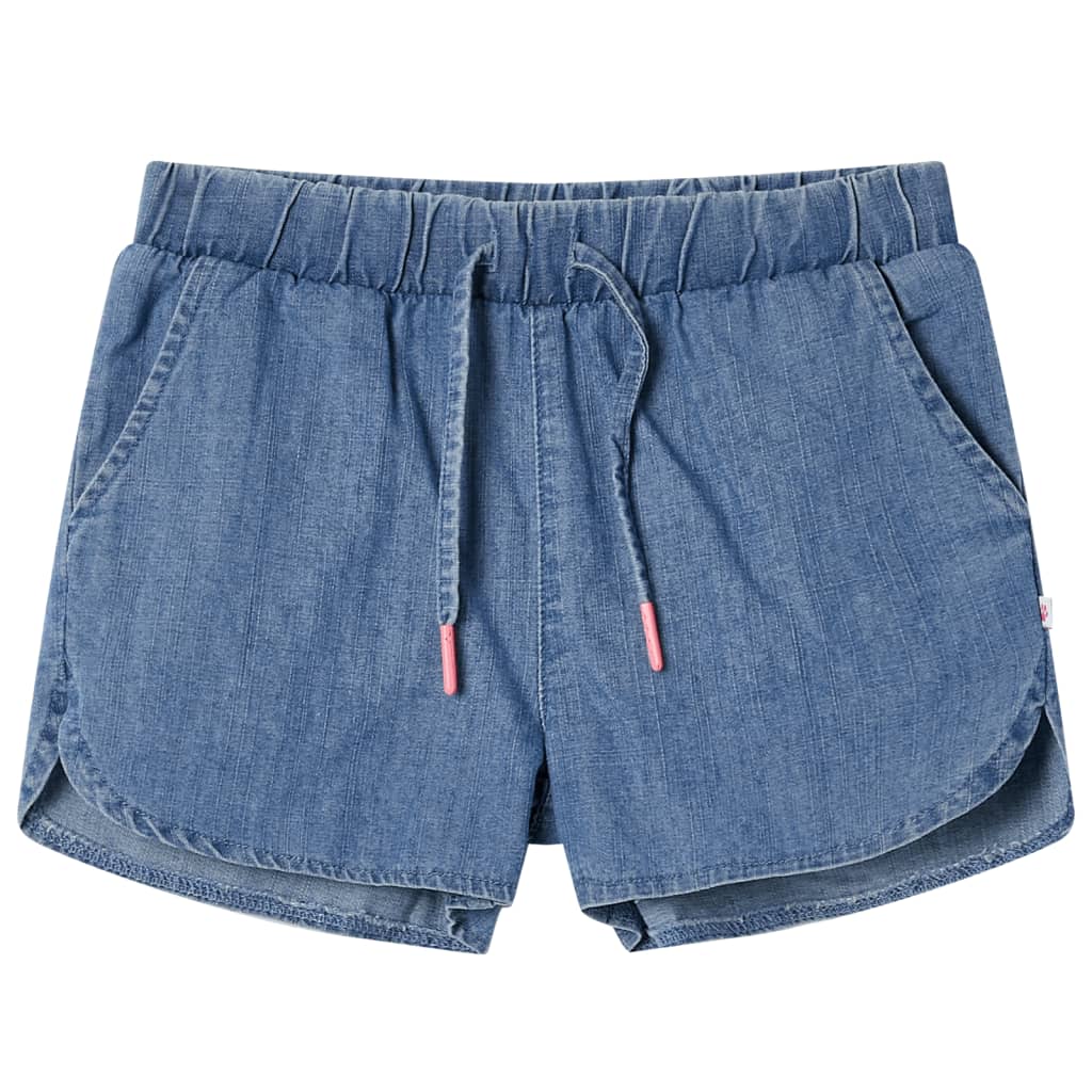 Kindershorts 140 denimblauw Blauw 140