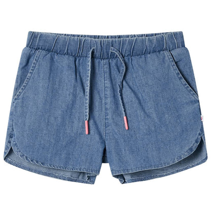 Kindershorts 140 denimblauw Blauw 140