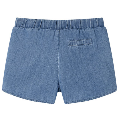 Kindershorts 140 denimblauw Blauw 140