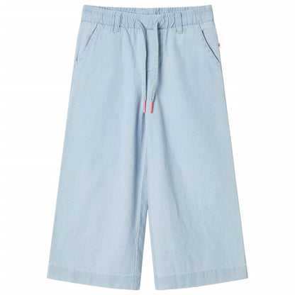 Kinderbroek 104 zachtdenimblauw lichtblauw