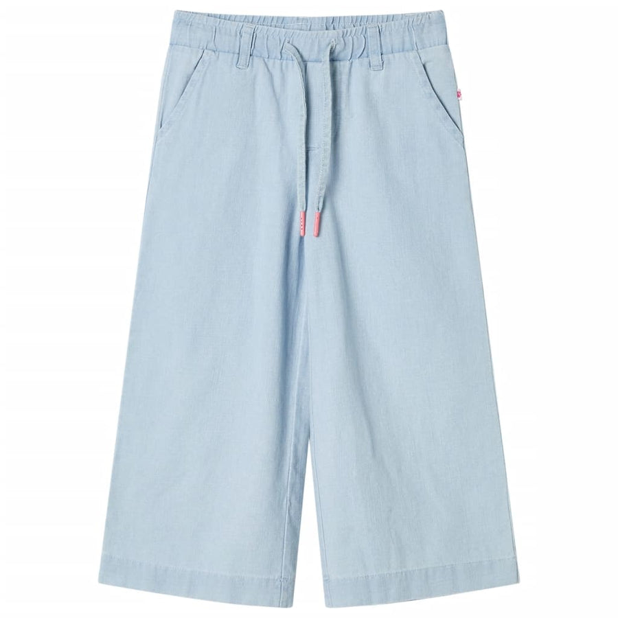 Kinderbroek 104 zachtdenimblauw lichtblauw