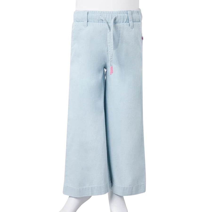 Kinderbroek 104 zachtdenimblauw lichtblauw