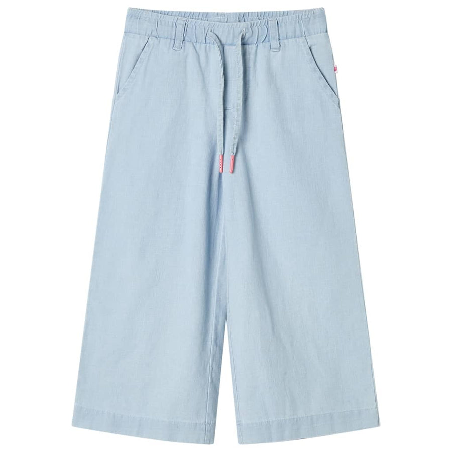 Kinderbroek 116 zachtdenimblauw lichtblauw