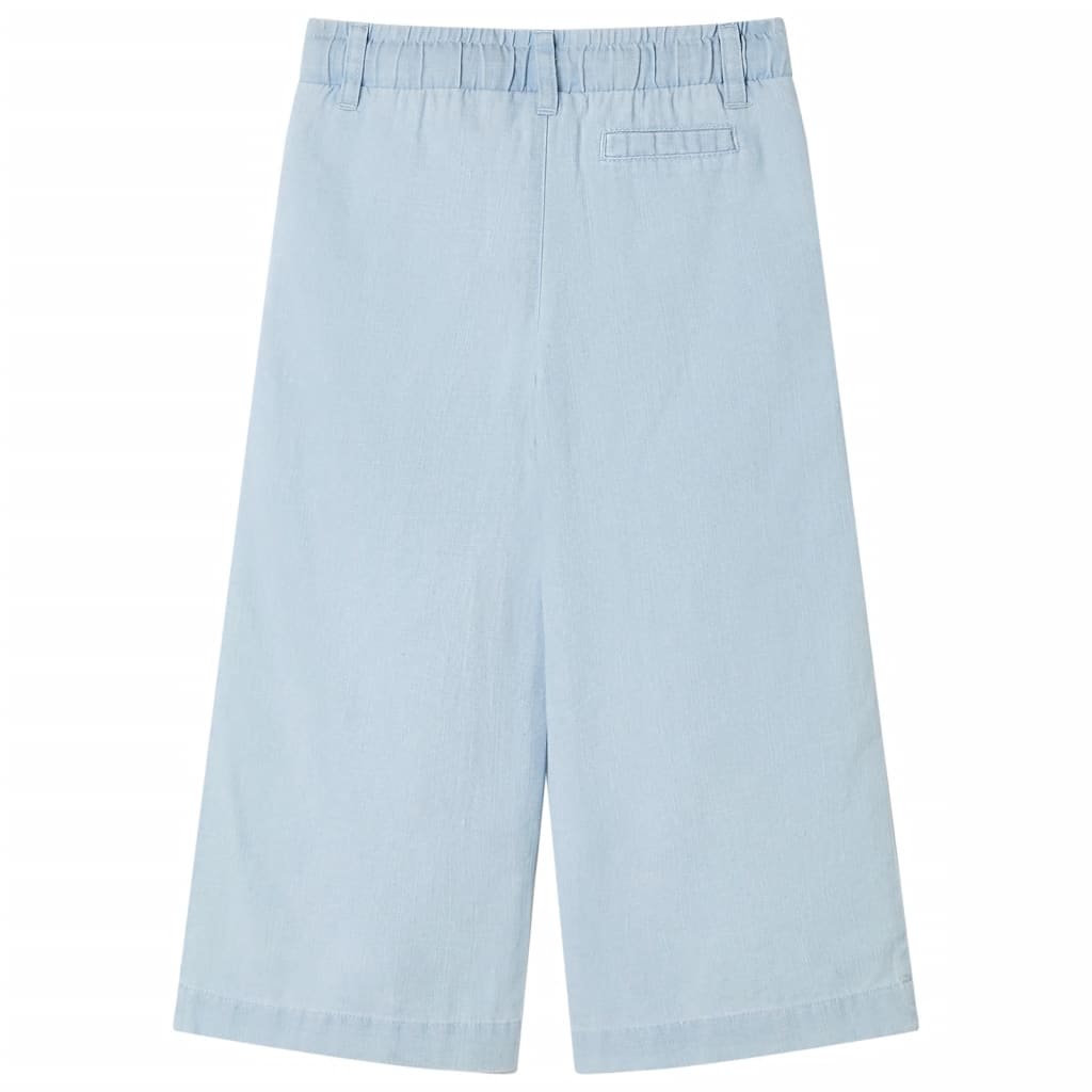 Kinderbroek 116 zachtdenimblauw lichtblauw