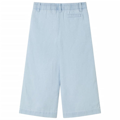 Kinderbroek 116 zachtdenimblauw lichtblauw
