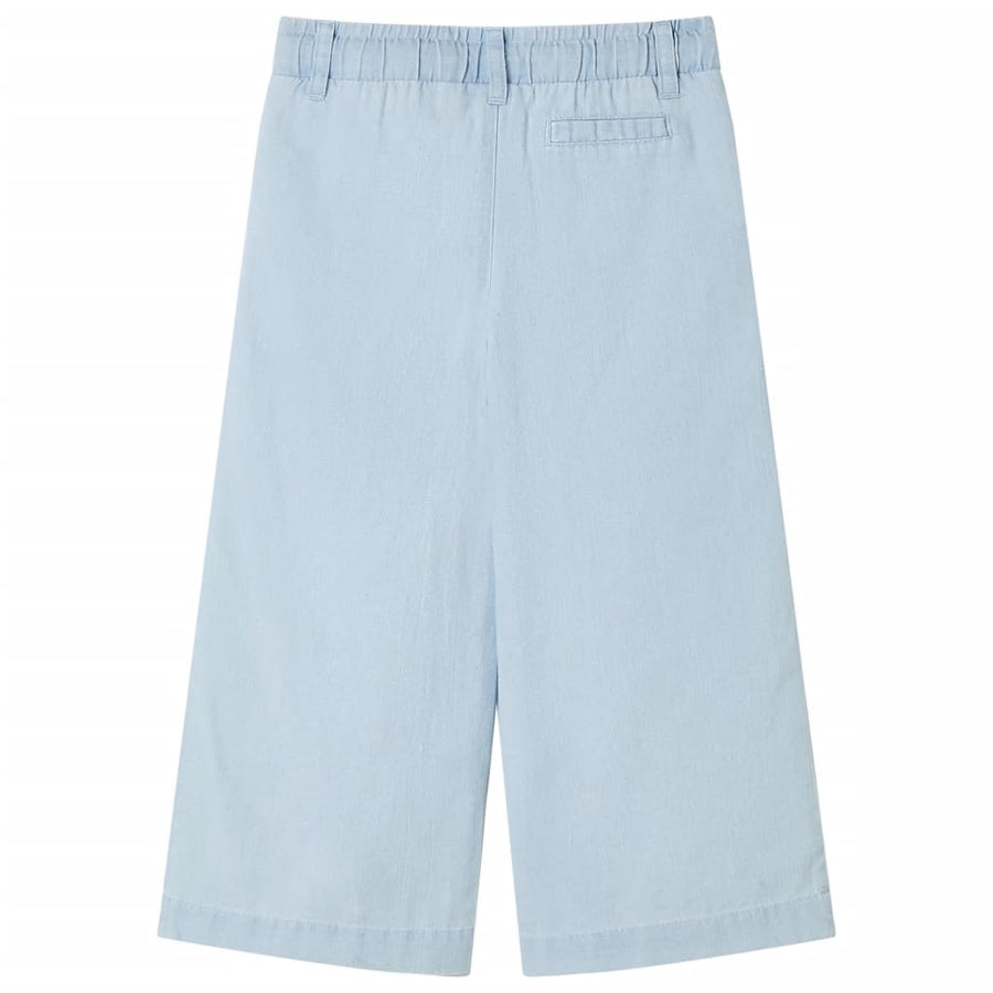 Kinderbroek 116 zachtdenimblauw lichtblauw