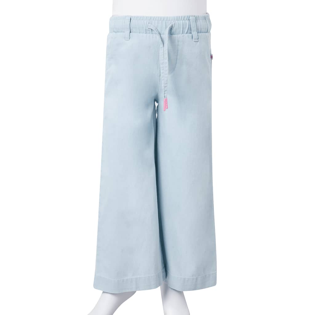 Kinderbroek 116 zachtdenimblauw lichtblauw