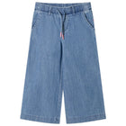 Kinderbroek 92 denimblauw katoen