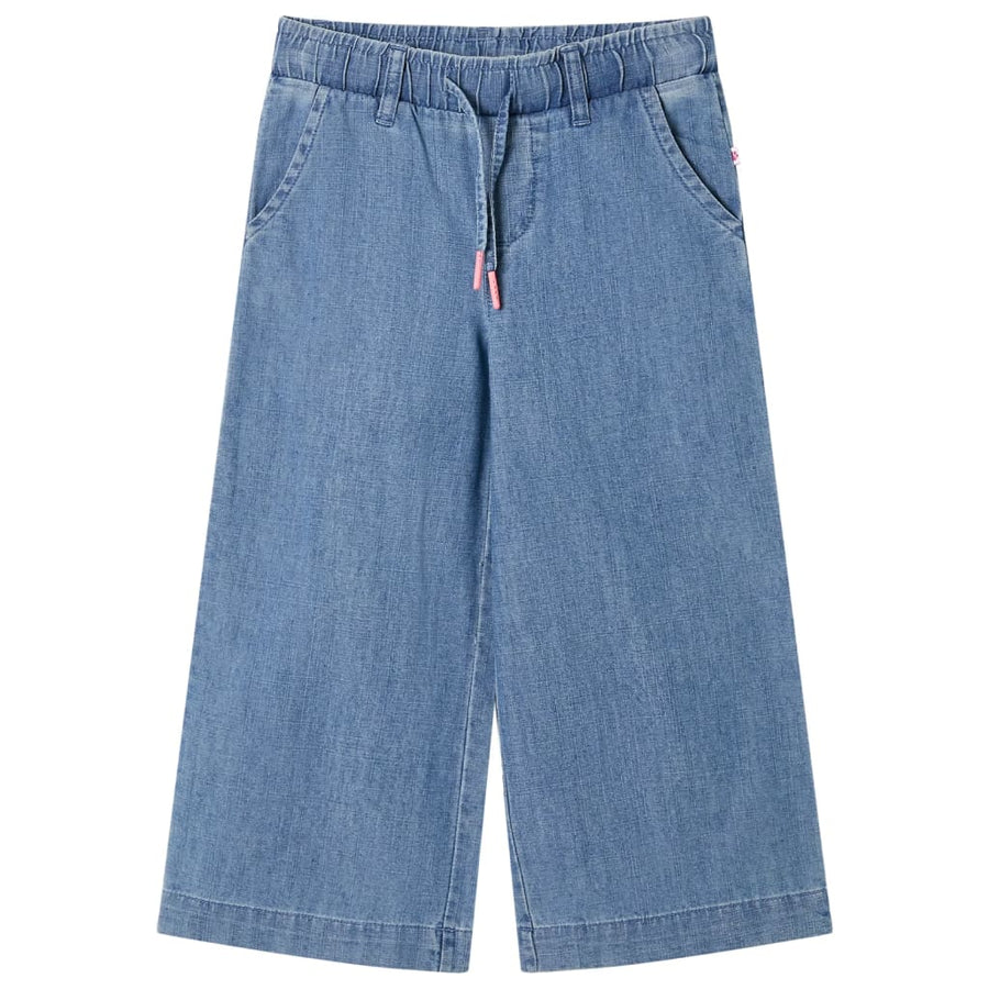 Kinderbroek 92 denimblauw Blauw 92