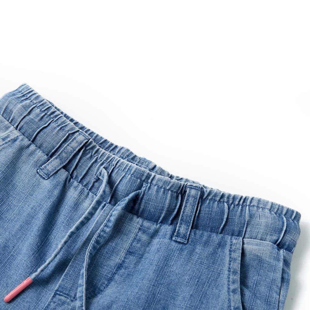 Kinderbroek 92 denimblauw Blauw 92