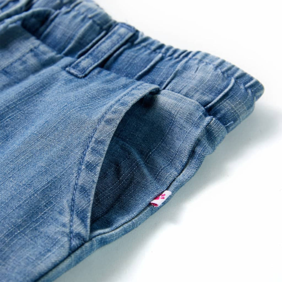 Kinderbroek 92 denimblauw Blauw 92