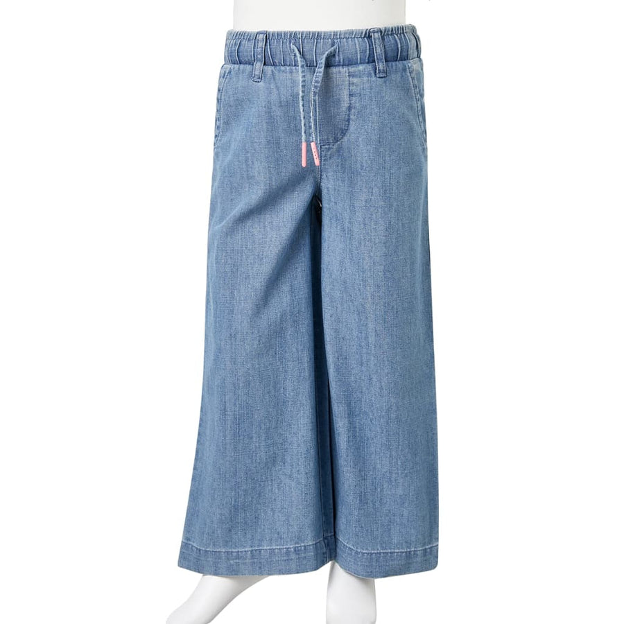 Kinderbroek 92 denimblauw Blauw 92
