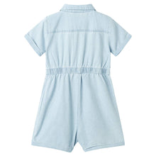 Kinderonesie met korte mouwen 92 zachtblauw 92