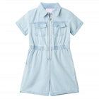 Children's short-sleeved onesie 104 soft blue
