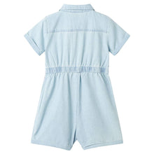 Kinderonesie met korte mouwen 140 zachtblauw
