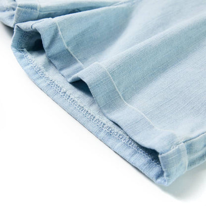 Kinderonesie met korte mouwen 140 zachtblauw