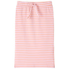 Girls' straight skirt with stripes, size 116, pink
