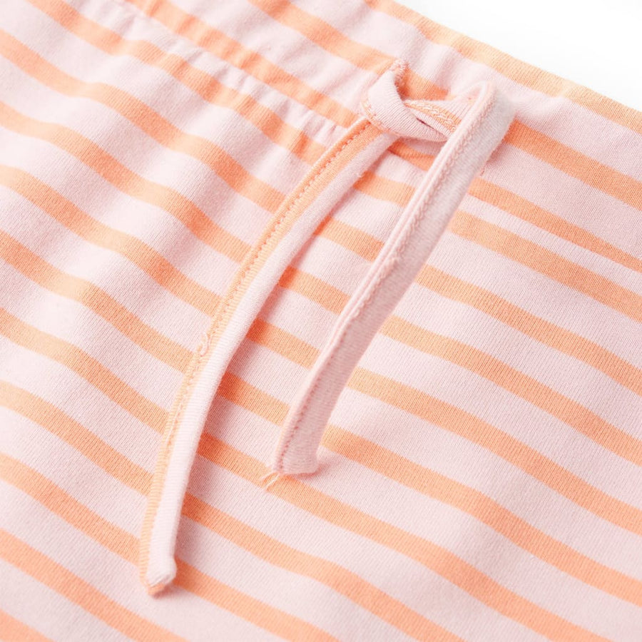 Kinderrokje recht met strepen 128 roze Roze 128