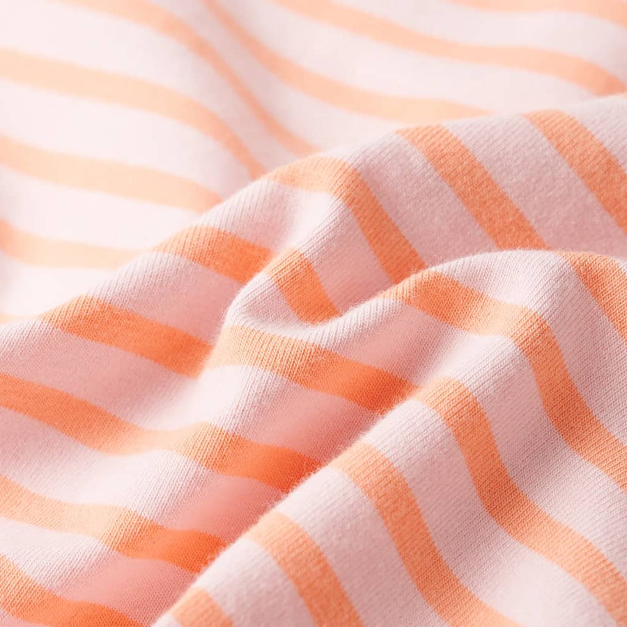 Kinderrokje recht met strepen 140 roze Roze 140