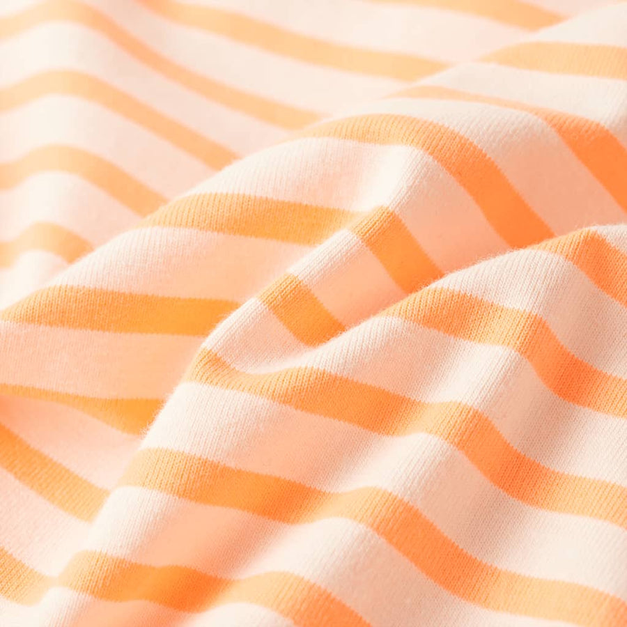 Kinderrokje recht met strepen 128 fluorescerend oranje orange
