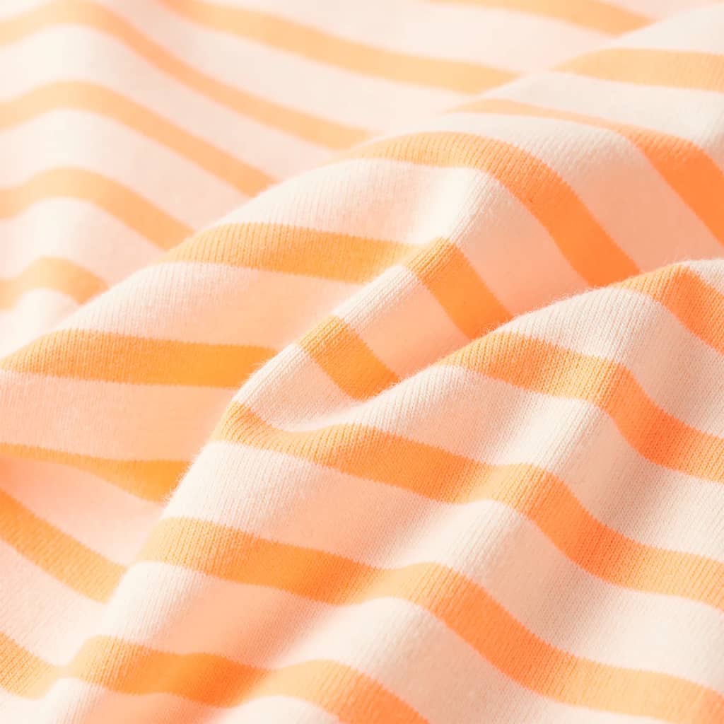 Kinderrokje recht met strepen 140 fluorescerend oranje orange 140