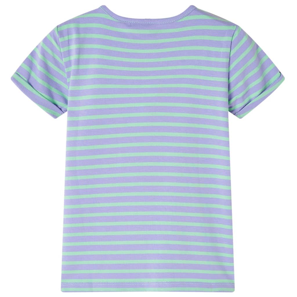 Kindershirt 116 felmintkleurig Mintgroen