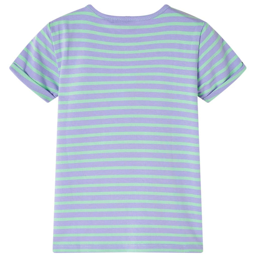 Kindershirt 116 felmintkleurig Mintgroen