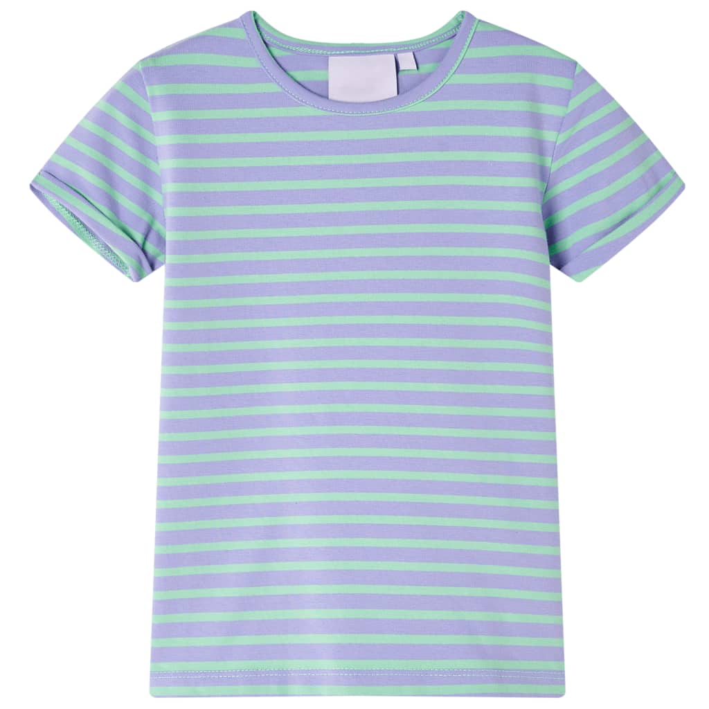 Kindershirt 128 felmintkleurig Mintgroen