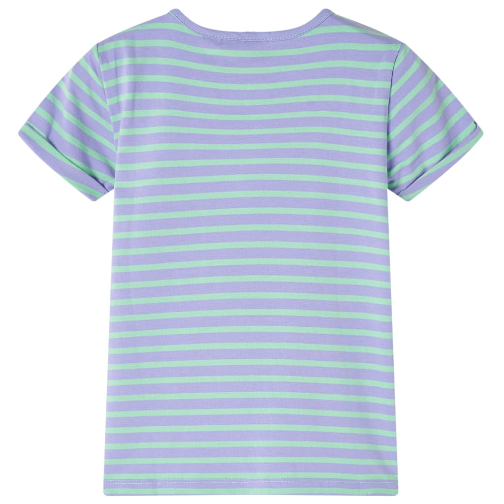 Kindershirt 128 felmintkleurig Mintgroen