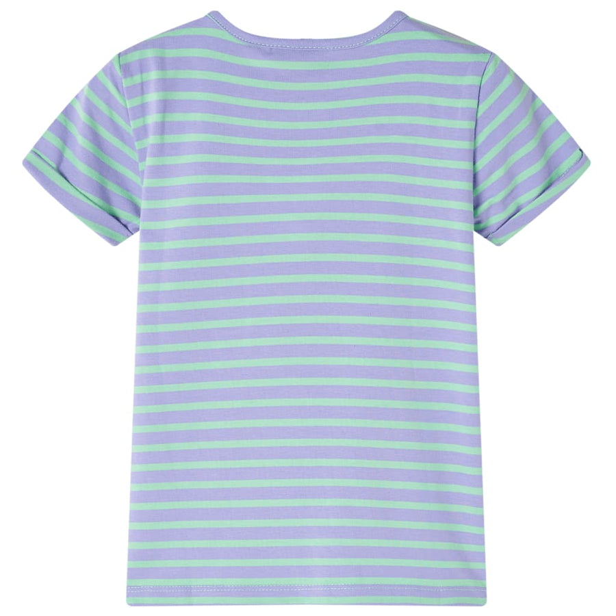 Kindershirt 128 felmintkleurig Mintgroen