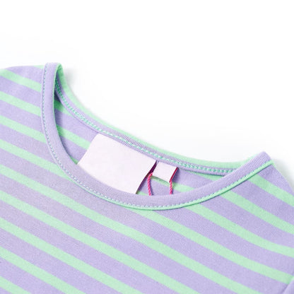 Kindershirt 128 felmintkleurig Mintgroen