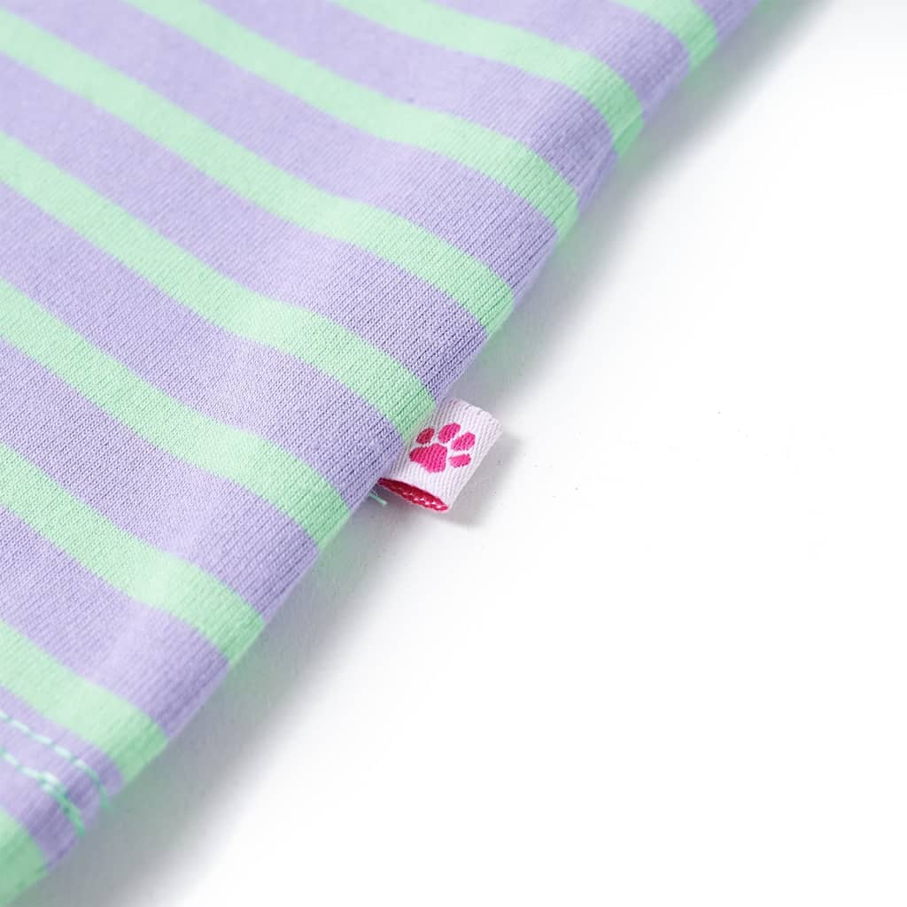 Kindershirt 128 felmintkleurig Mintgroen