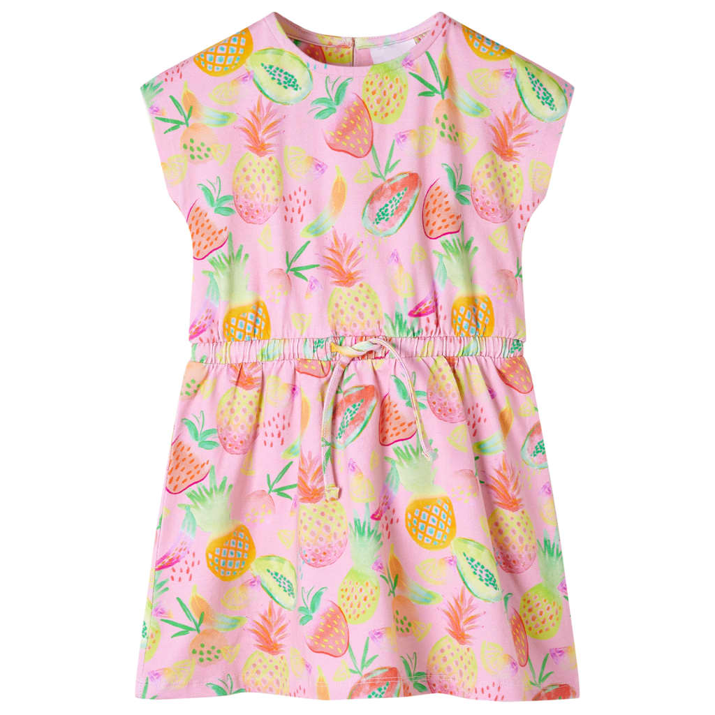 Kinderjurk 128 zachtroze