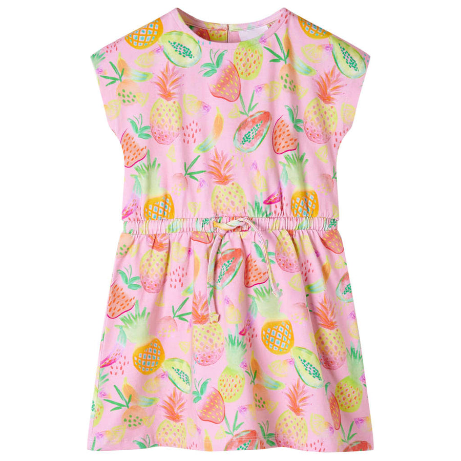Kinderjurk 128 zachtroze
