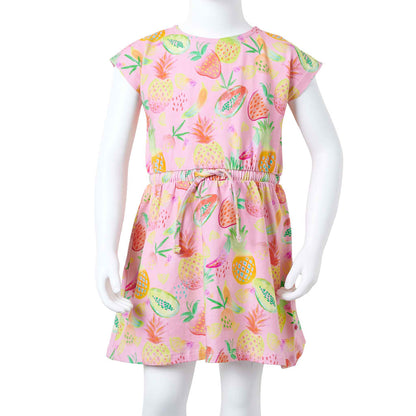 Kinderjurk 140 zachtroze 140