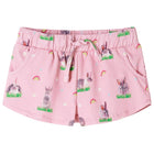 Kids shorts with drawstring 128 light pink