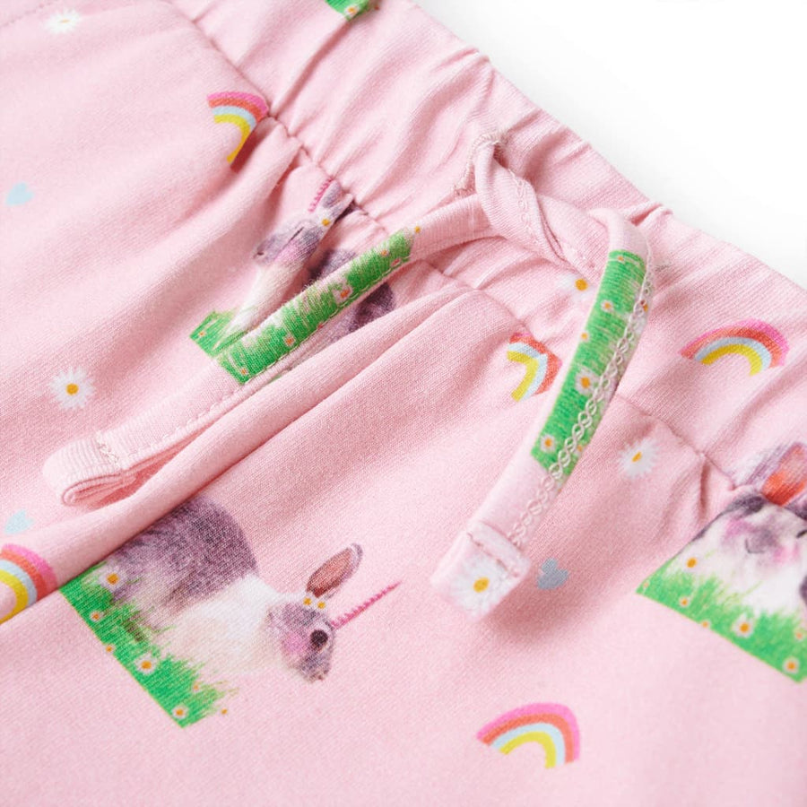 Kindershorts met trekkoord 128 lichtroze 128