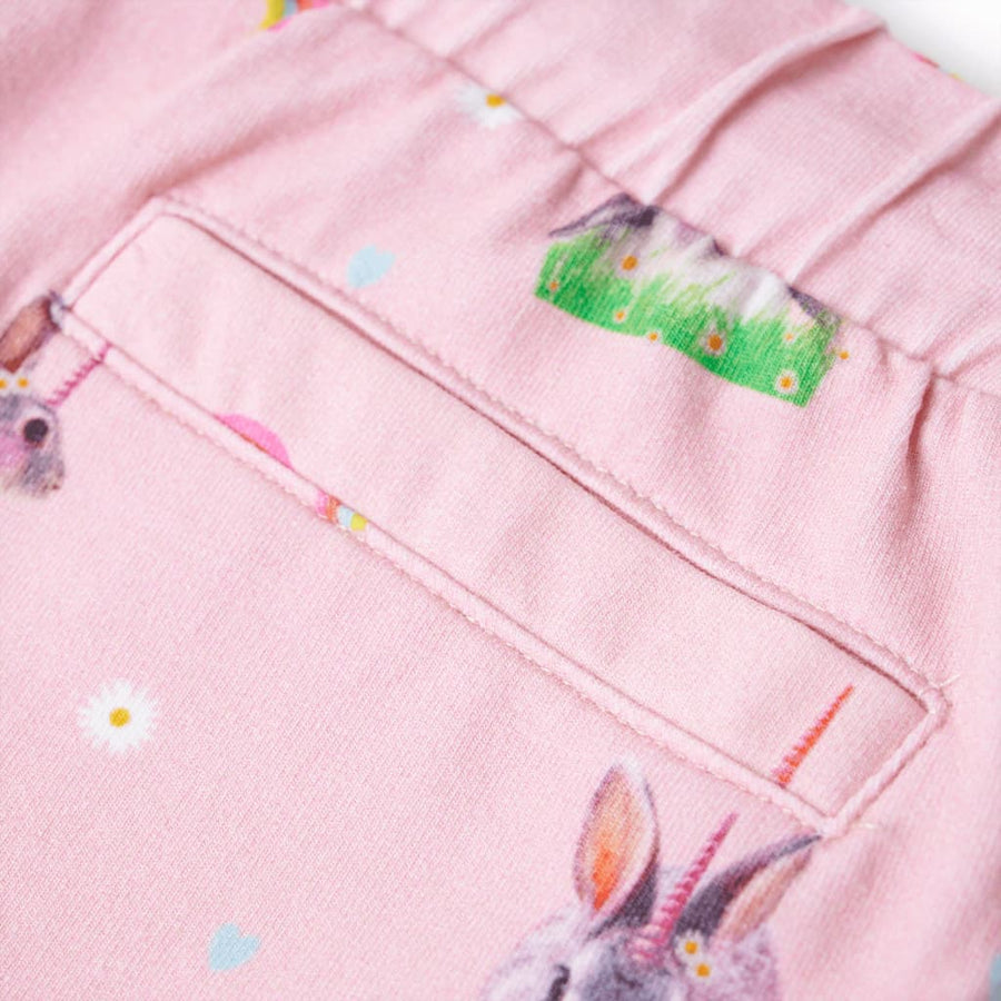 Kindershorts met trekkoord 128 lichtroze 128