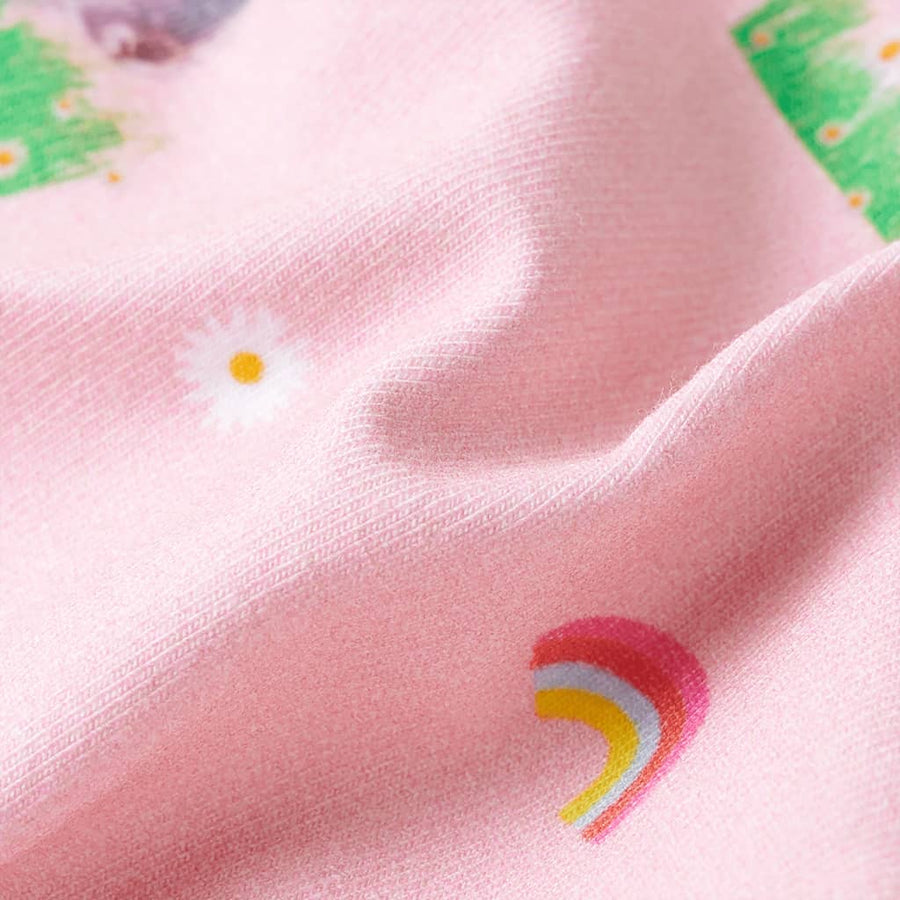 Kindershorts met trekkoord 128 lichtroze 128