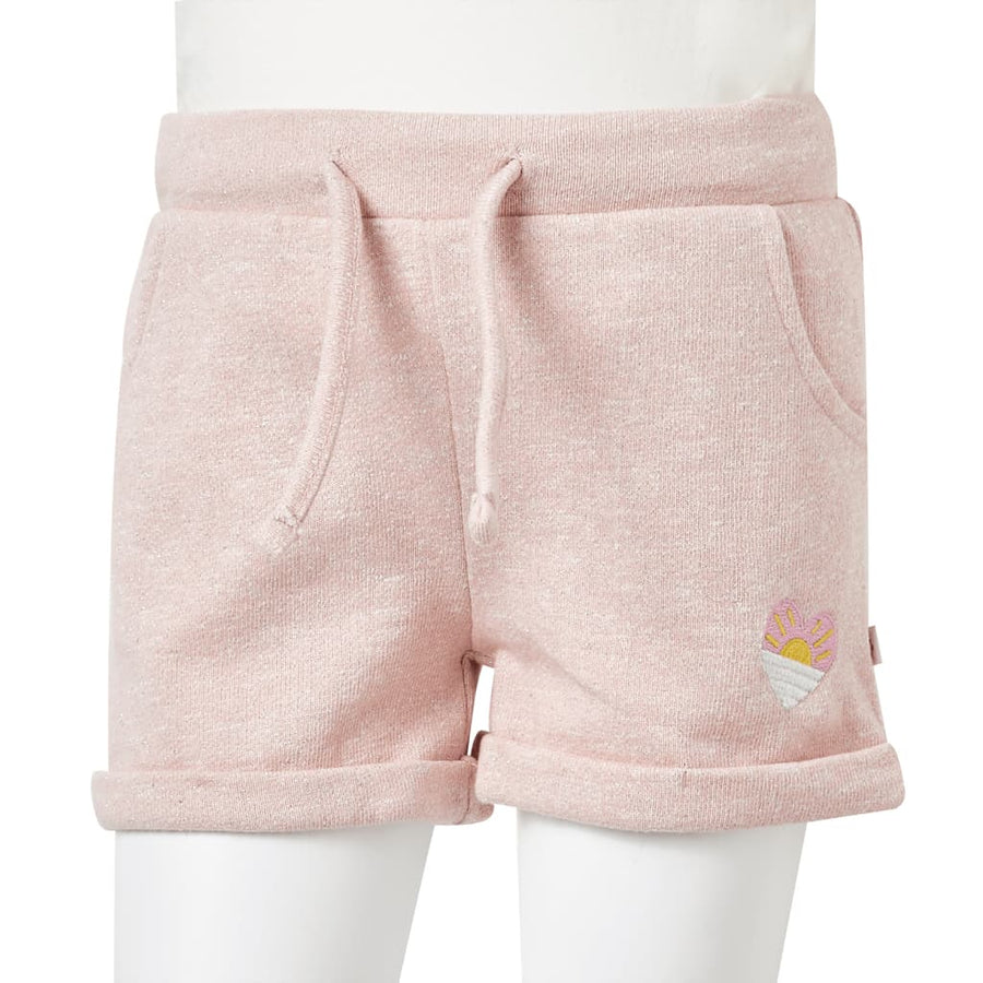 Kindershorts met trekkoord 116 gemengd lichtroze Roze