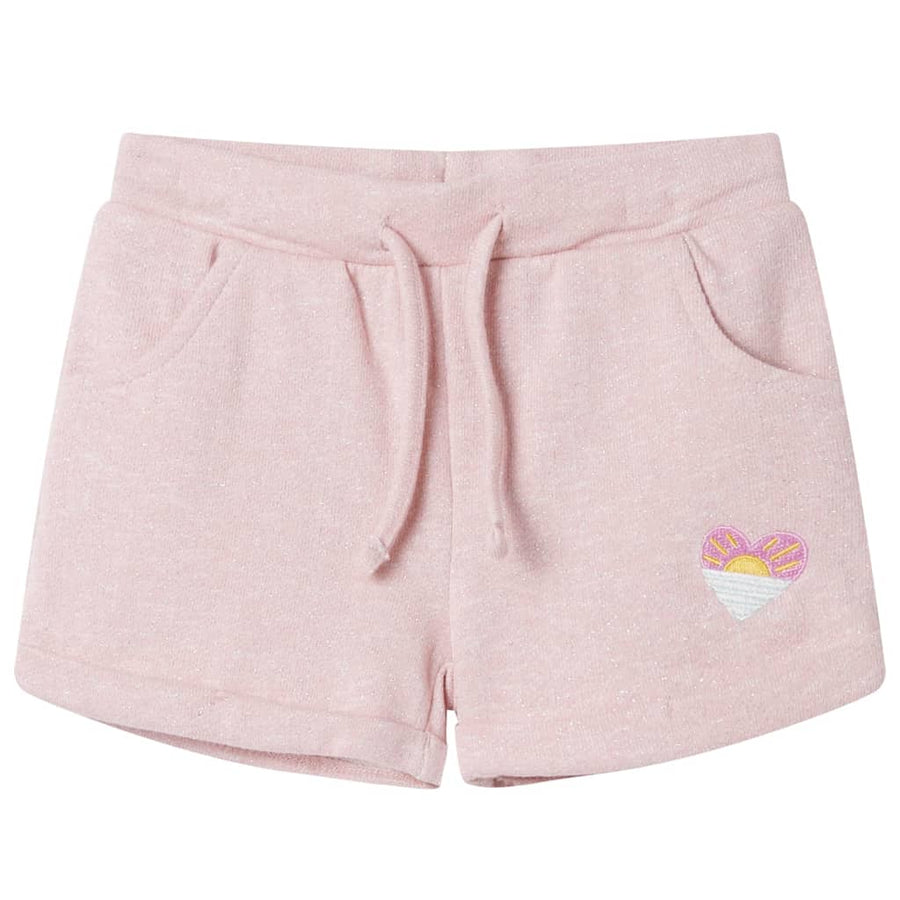 Kindershorts met trekkoord 128 gemengd lichtroze Roze