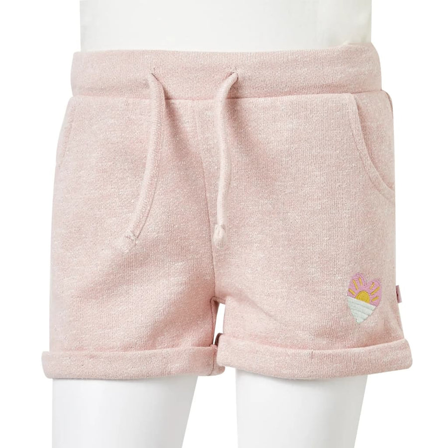 Kindershorts met trekkoord 128 gemengd lichtroze Roze