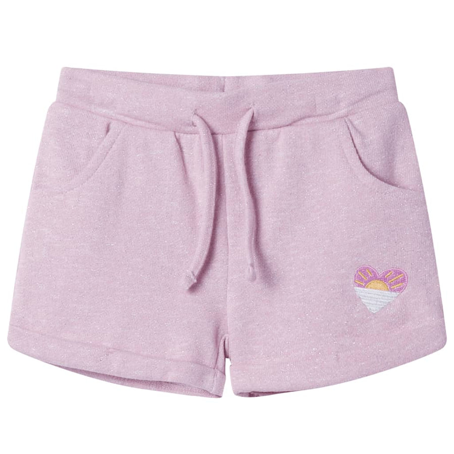 Kindershorts met trekkoord 116 gemengd lila Lila