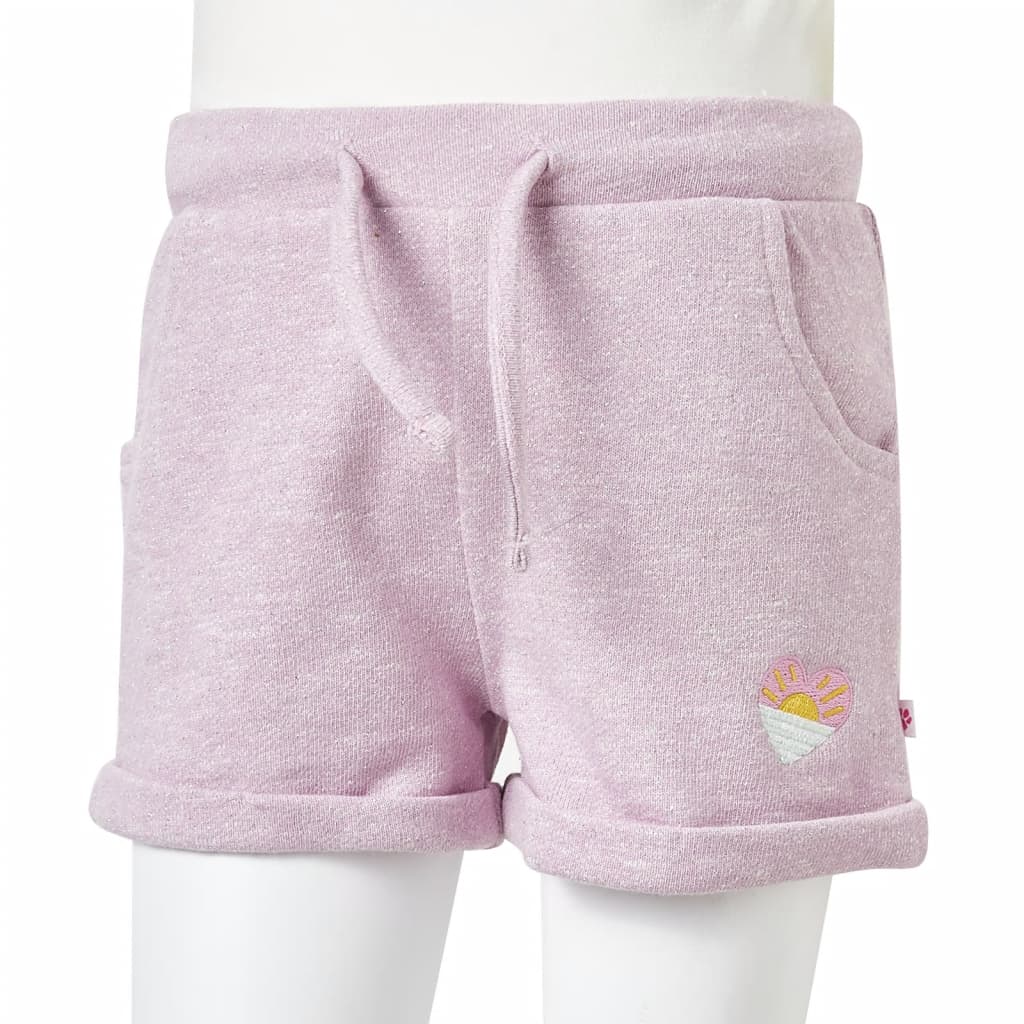 Kindershorts met trekkoord 116 gemengd lila Lila