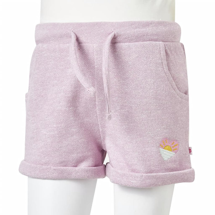 Kindershorts met trekkoord 116 gemengd lila Lila