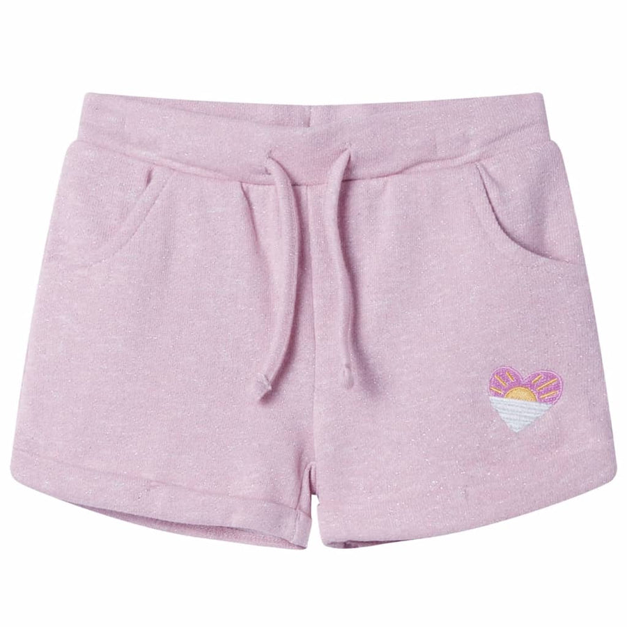 Kindershorts met trekkoord 128 gemengd lila Lila