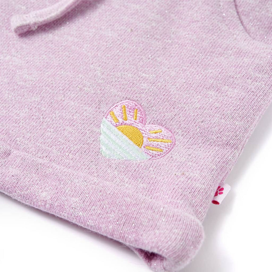 Kindershorts met trekkoord 128 gemengd lila Lila